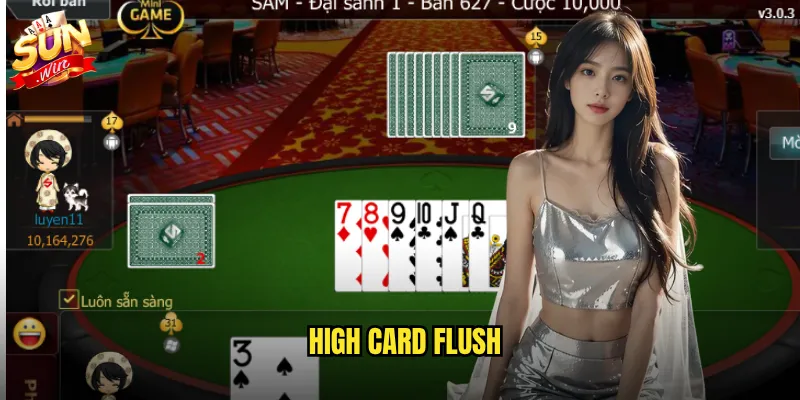 High Card Flush sunwin - Săn sảnh lớn nhận thưởng khủng mỗi ngày 1 High Card Flush